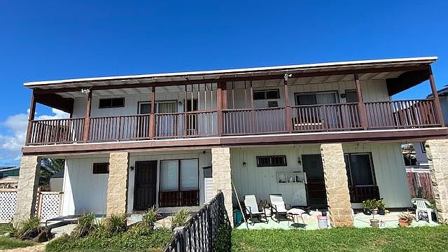 Back of duplex on the oceanside
