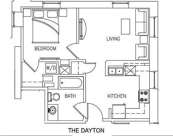 The Dayton | 1 Bedroom