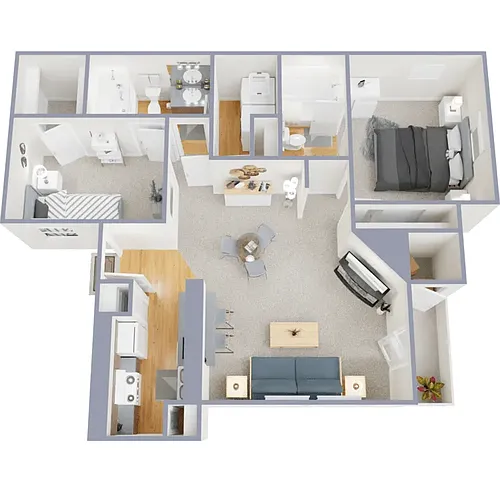 Floor plan Two Bedroom
