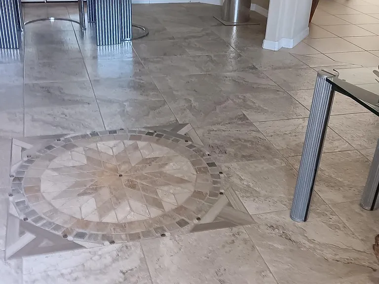 Custom Mosaic inset Foyer