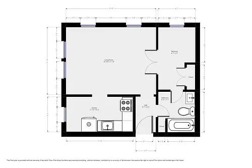 Floor plan Lorenzo Deluxe Studio