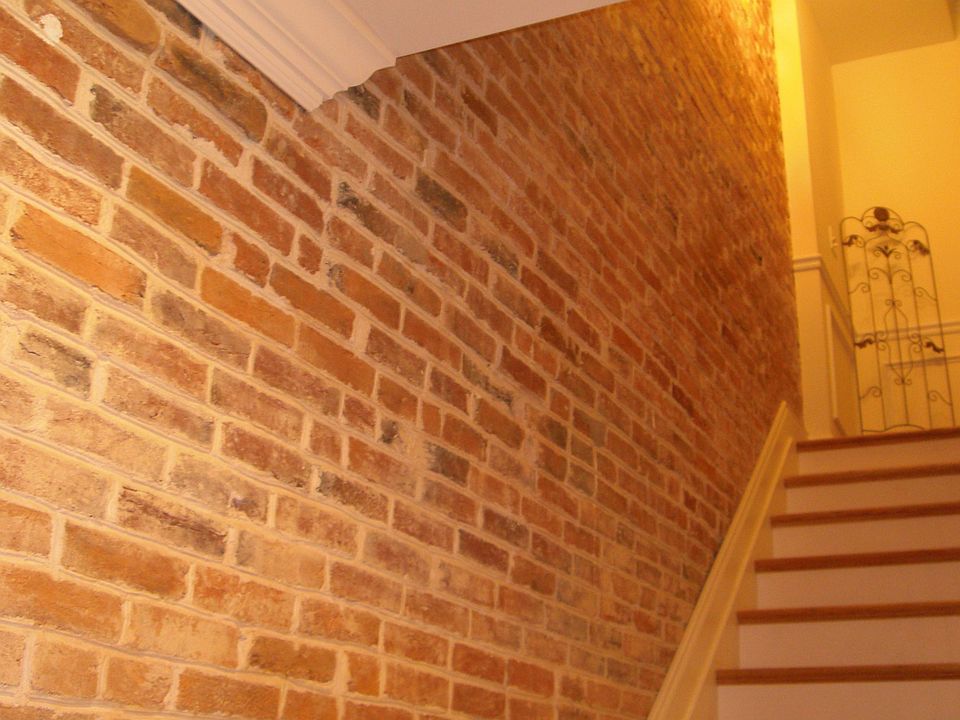 exposed brick walls