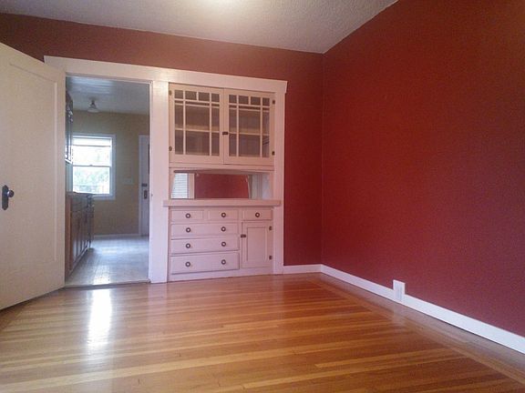 Formal dining room with built in storage