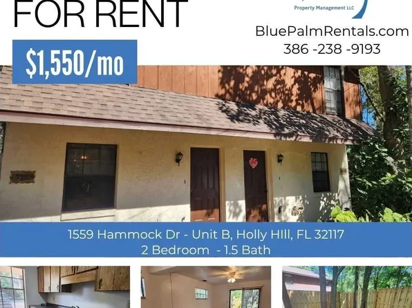 1559 Hammock Dr, 1559 Hammock Dr #B, Holly Hill, FL 32117