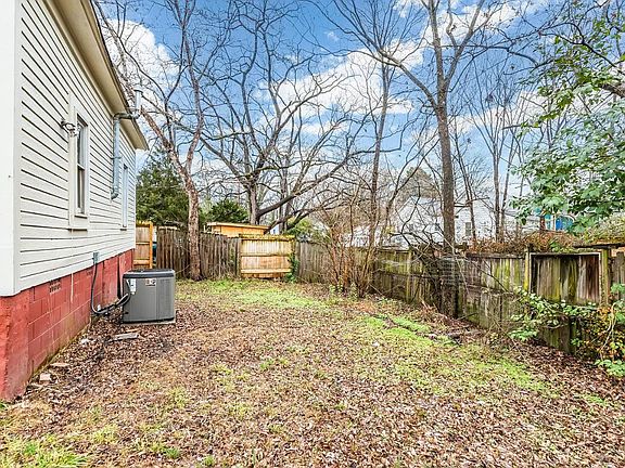 Partially fenced yard