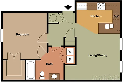 Floor plan 1 Bed