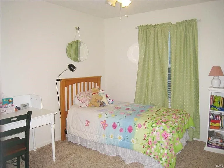 1 of the 3 approval bedrooms upstairs. Each bedroom has its own ceiling fan and closet space!