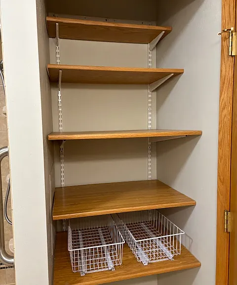 Plenty of linen storage
