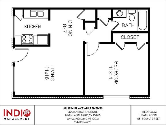 5th image of 4708 Abbott Ave APT 102