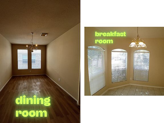 breakfast room & dining room