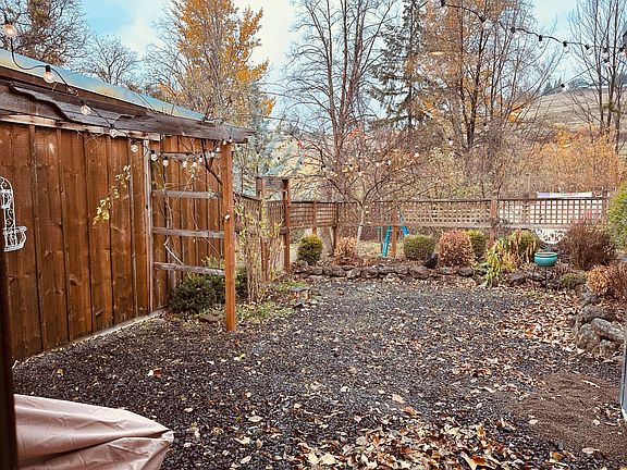 private back yard area