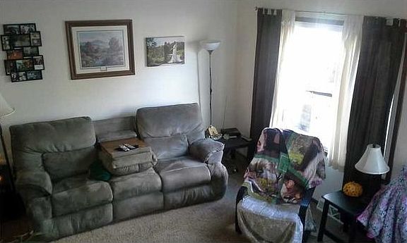 Living room and large front window