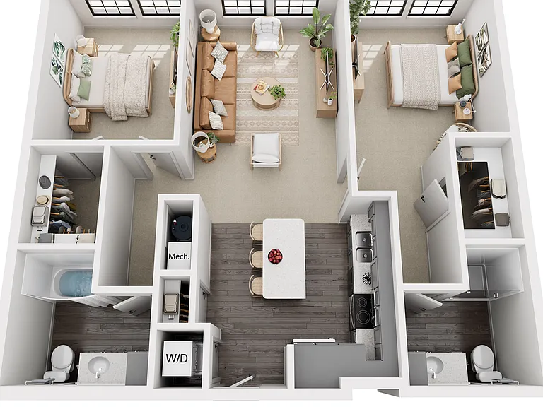 2-Bedroom 2-Bathroom | 1,088 sqft 2-Bedroom 2-Bathroom | 1,088 sqft