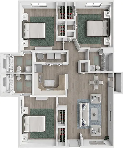 Floor plan The Rickenbacker