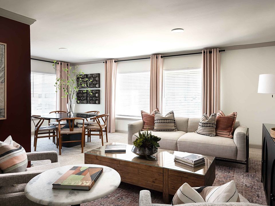 Open living room with bright windows