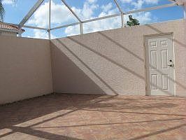 Screened courtyard
