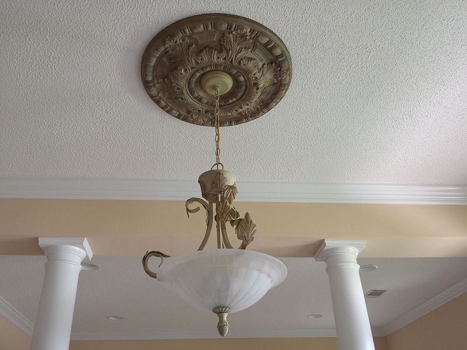 Foyer's Medallion and light