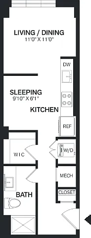 Floor plan Studio-S5