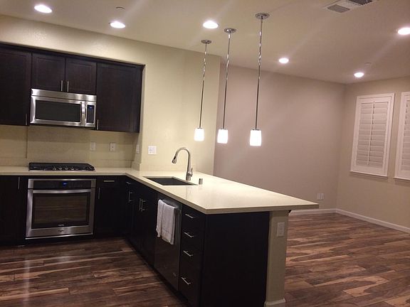 kitchen and family room