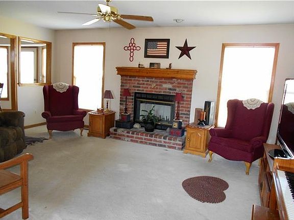 Inviting Living Room with Fireplace