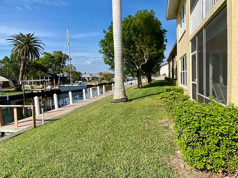 Your unit is on the right, dock with boat space, direct access to Gulf!