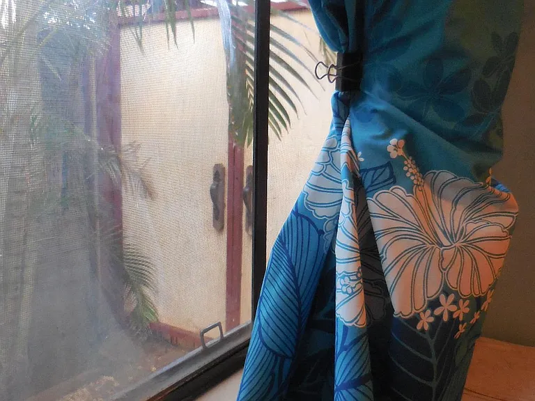 View out your Bedroom window (shows your private-use Entry Garden Gate).