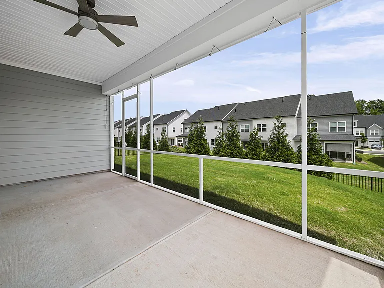 Screened in porch ready for your relaxation