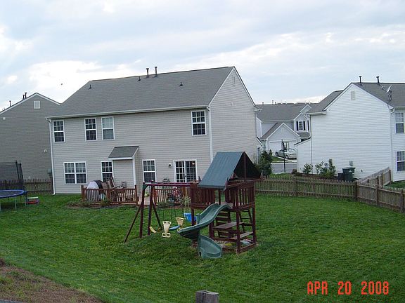 large rear backyard 