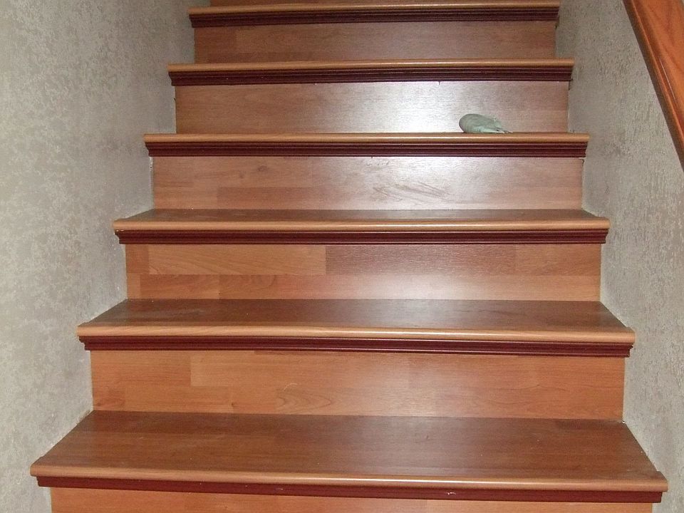 Stairs to recreation room