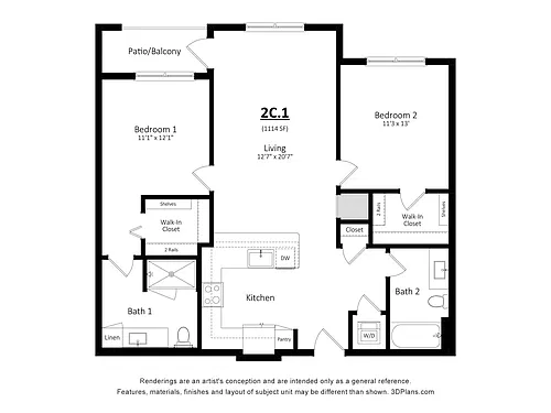 Floor plan 2C1