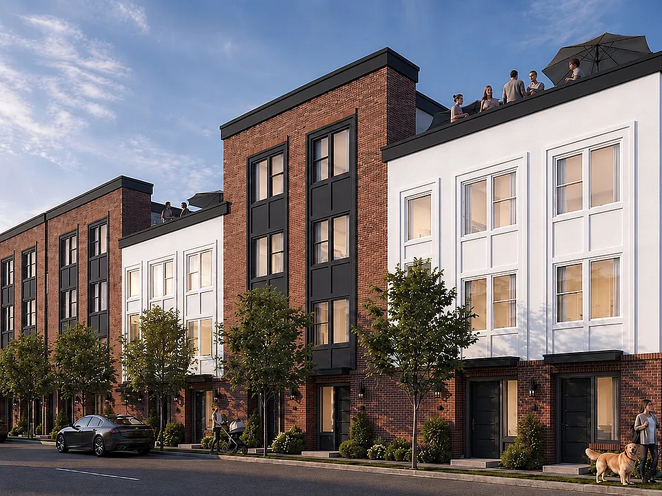 The Mont townhome exterior rendering in Salt Lake City