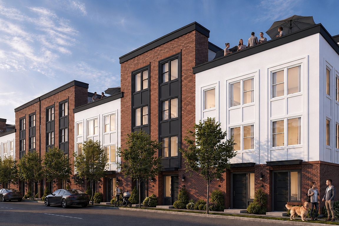 The Mont townhome exterior rendering in Salt Lake City
