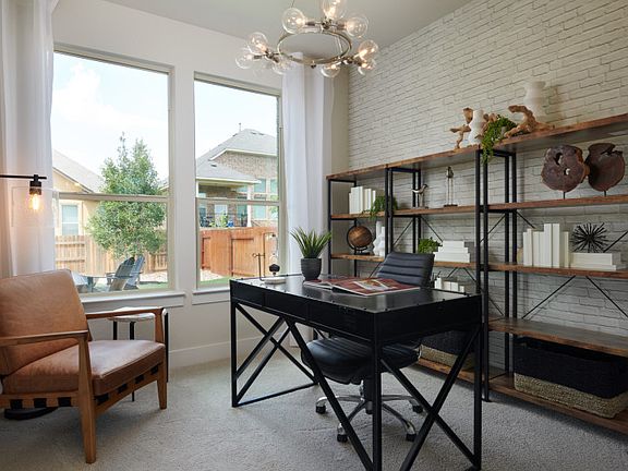 Flexible living space, shown as study