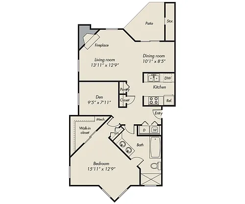 Floor plan 879