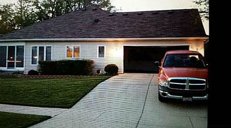 Side view from Reinwood Drive