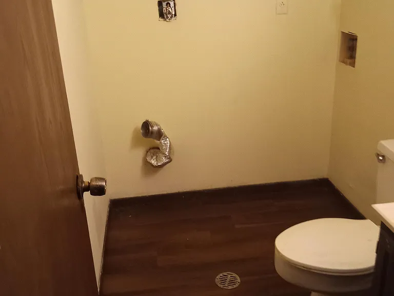 Washer /dryer hook -up in bath