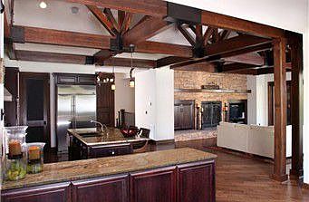 Kitchen with huge Island