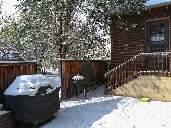 Secluded back patio