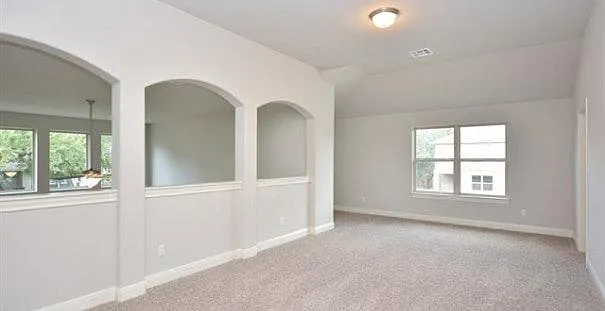 Large game room/recreational room upstairs in a loft like setup