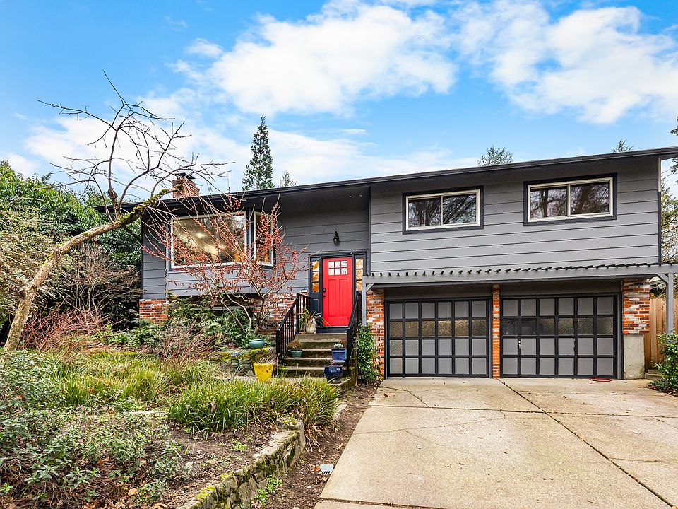 Outside view of house with park across the street.