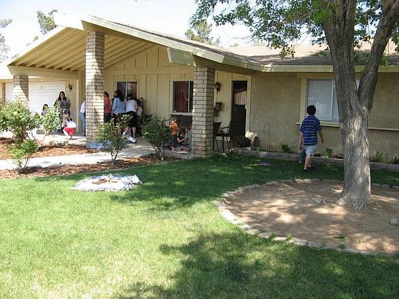 Landscaped front yard