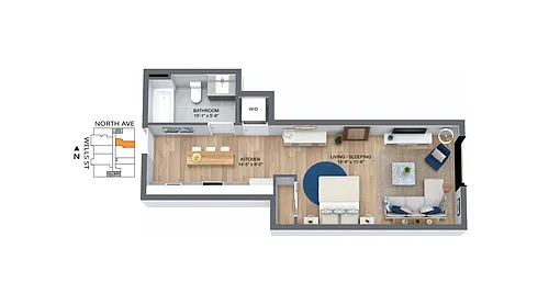 Floor plan 507