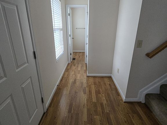 entry way with half bath