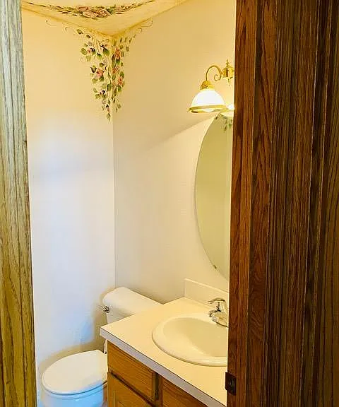 Main level powder room
