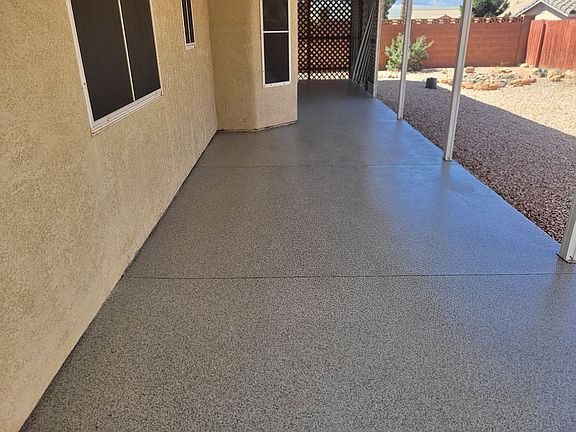 New finish on patio