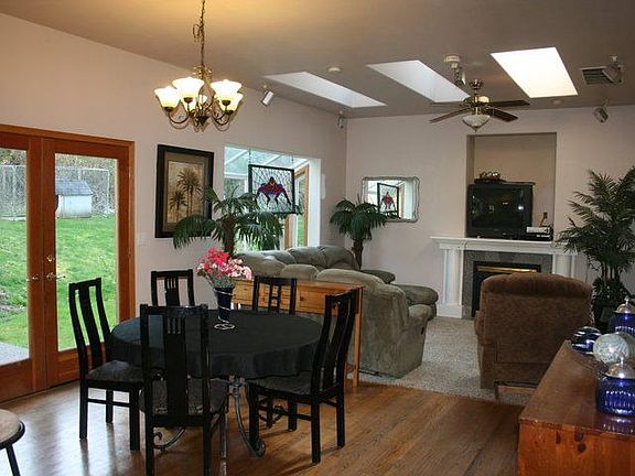 Family room and casual eating area off kitchen.