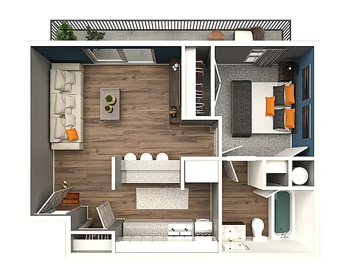 Floor plan Irons