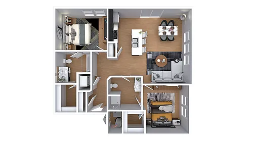 Floor plan The Mcintosh (Income Restricted)