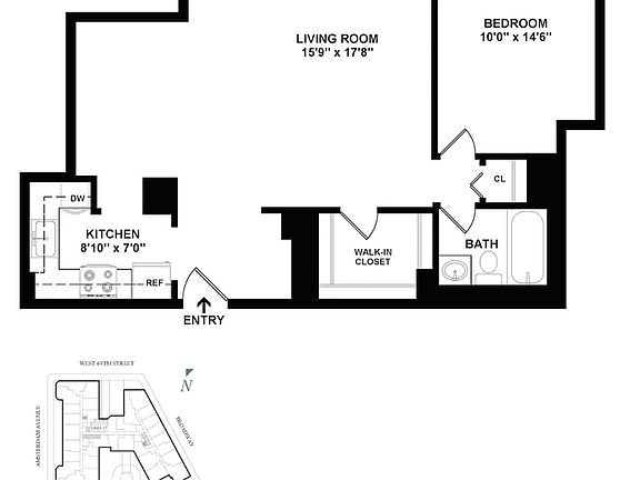 3rd image of 155 W 68th St APT 1517