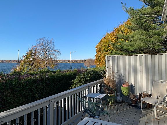 Large private back deck
